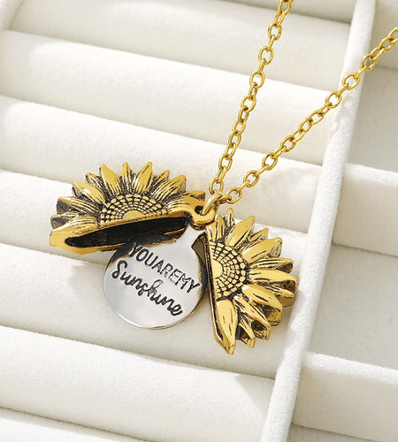Sunflower Pendant Necklace